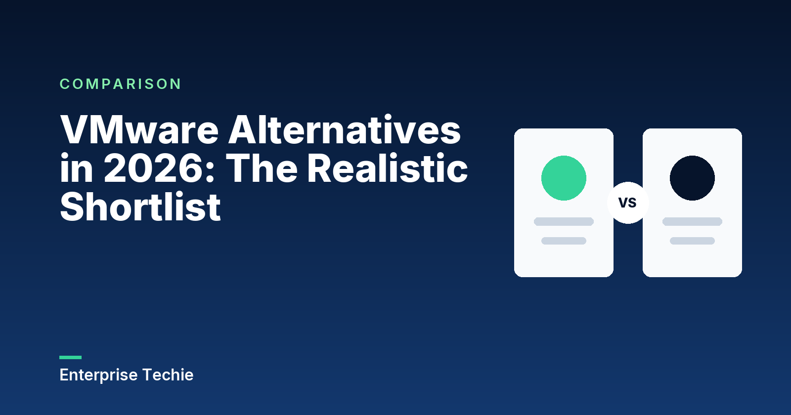 VMware Alternatives in 2026: The Realistic Shortlist