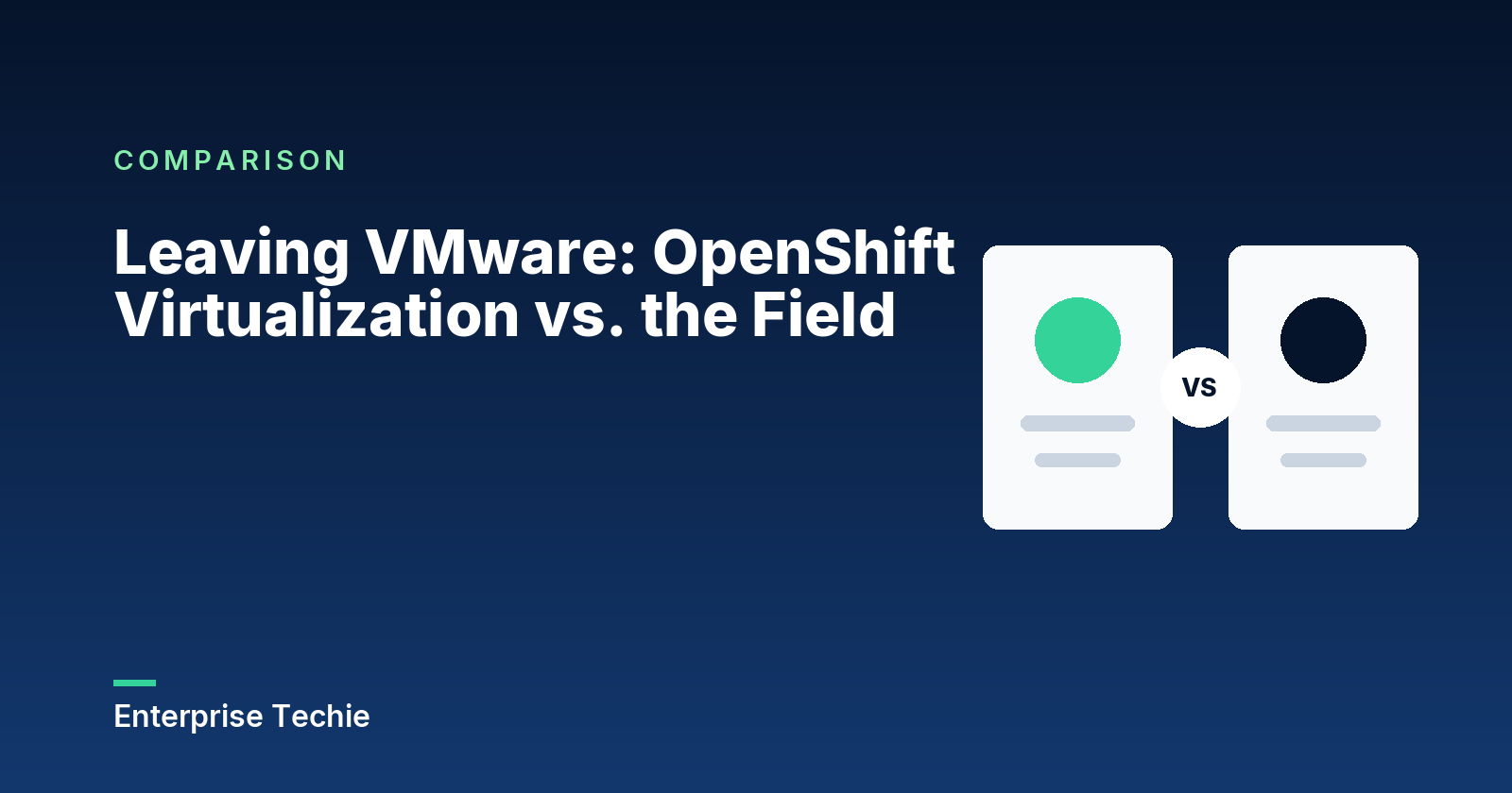 Leaving VMware: OpenShift Virtualization vs. the Field