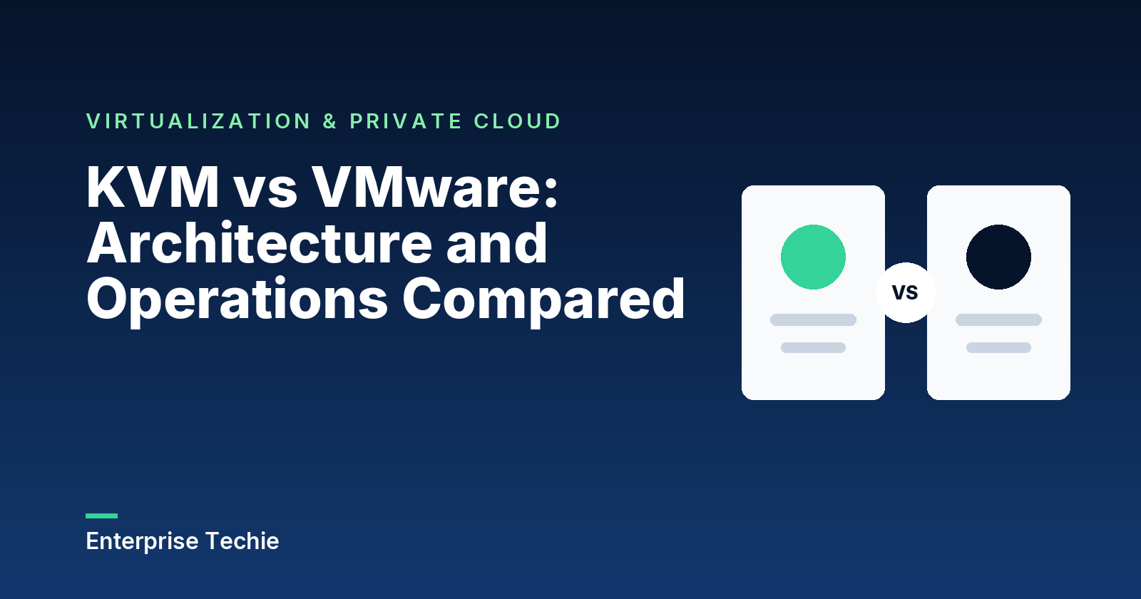 KVM vs VMware: Architecture and Operations Compared