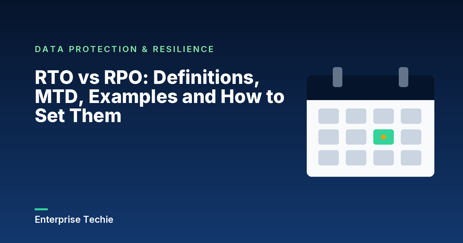 RTO vs RPO: Definitions, MTD, Examples and How to Set Them